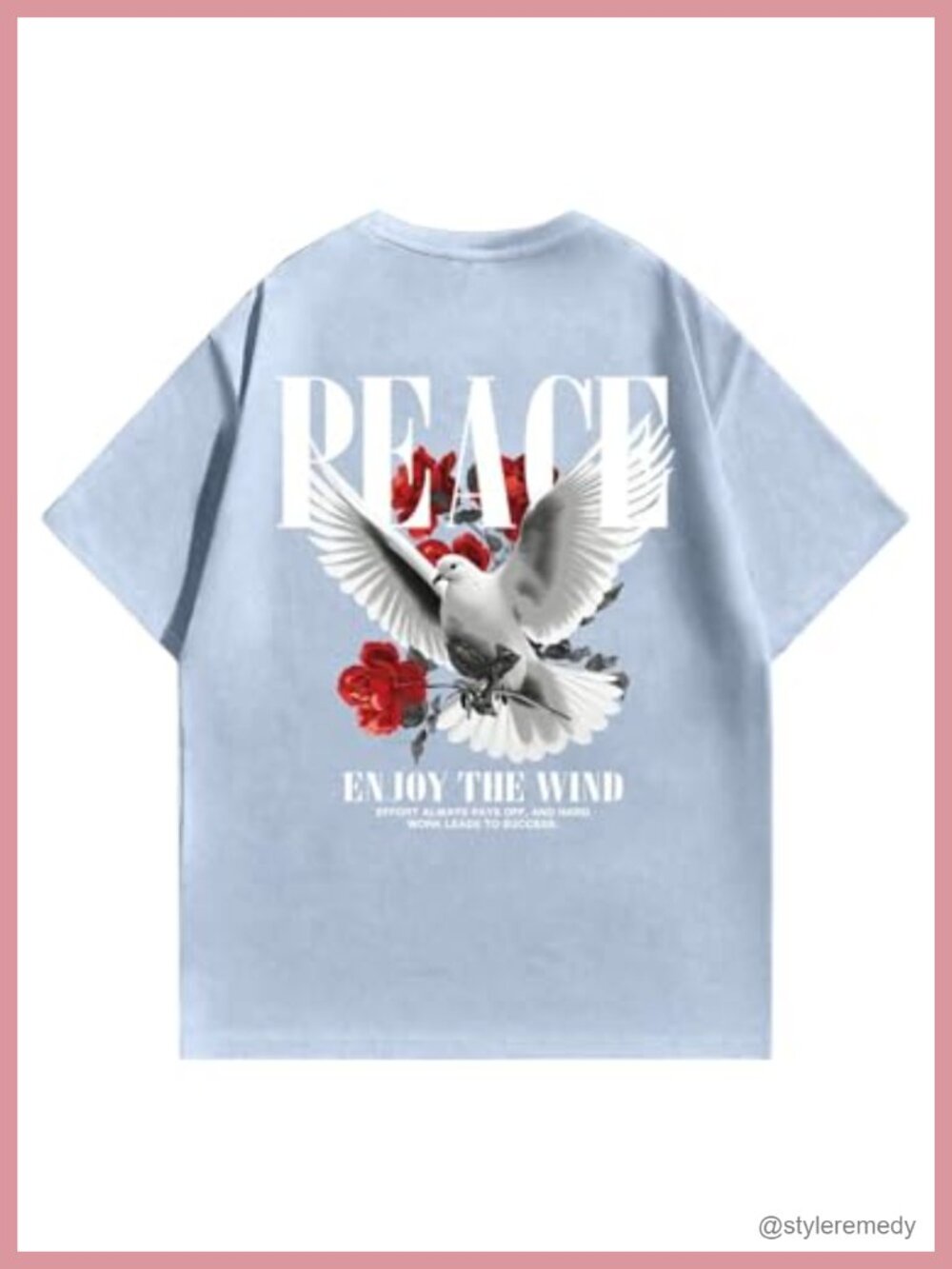 Oversized Graphic Tee - Soft Polyester Crew Neck Short Sleeve Streetwear Top